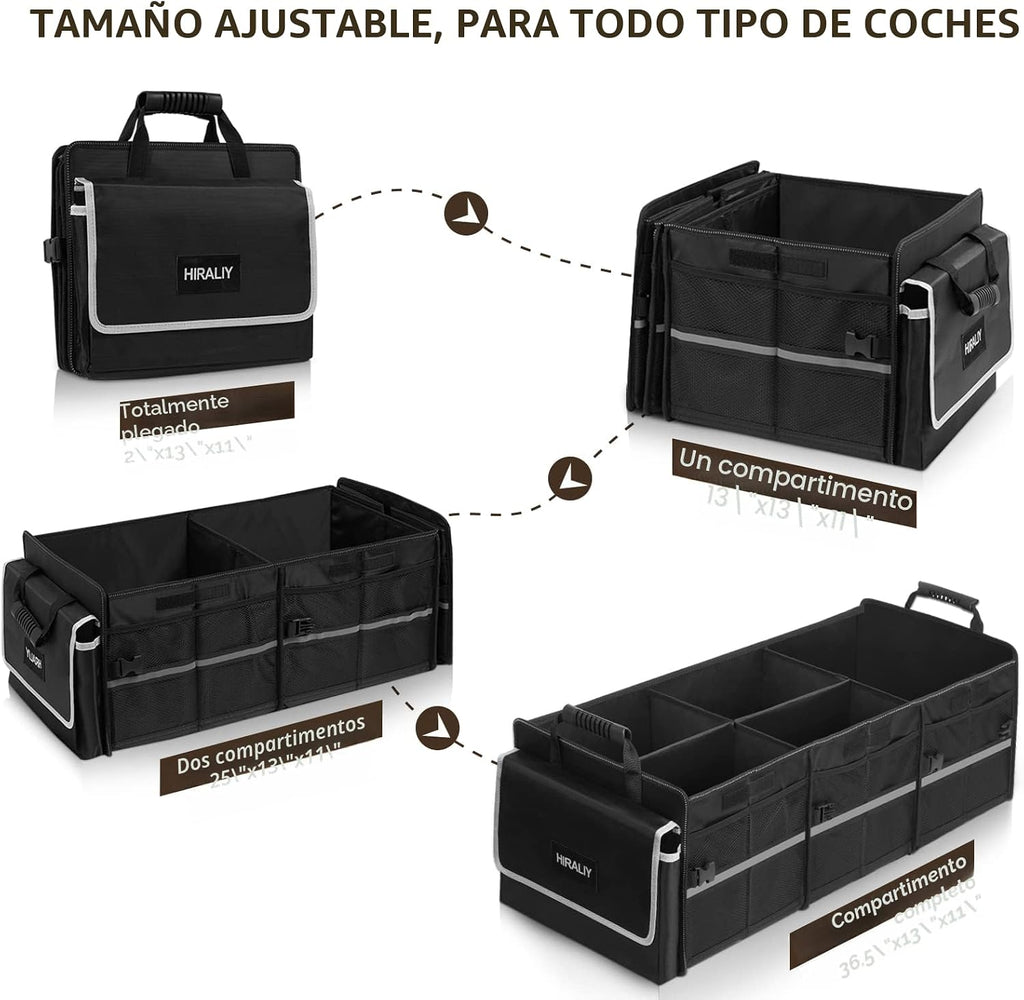 HIRALIY 75L Organizador de maletero de coche para SUV con bolsa de