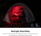 OLIGHT ArkPro Lite Linterna Plana de Bolsillo, Recargable Portátil de 1200 Lúmenes con LED Blanco, Luz Roja y Luz UV, Fuentes Triples para Detección de Orina de Mascotas, Acampada, Emergencia, Trabajo