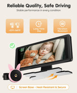 Babyvue BV3 MAX Cámara dual para coche de bebé para 2 niños, pantal...
