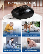 KNQZE Masajeador de pies Shiatsu con calor, diseño de masaje de elevación