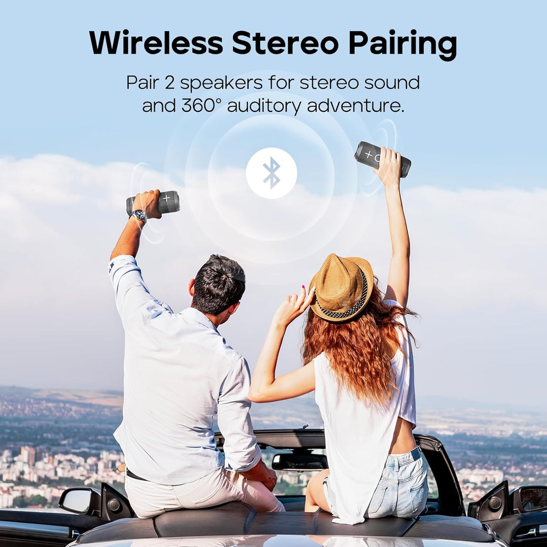 Tribit StormBox 2 - Altavoz Bluetooth con sonido envolvente 360° de...