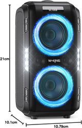 W-KING 270W PEAK Altavoz de Fiesta Grande Bluetooth Más Fuerte\/12...