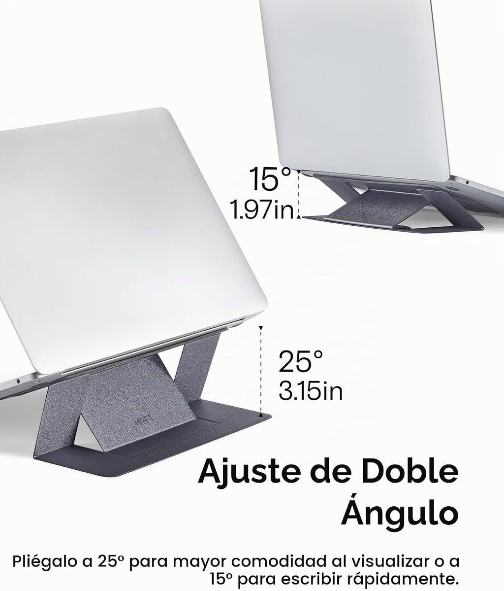 Soporte para portátil Invisible MOFT, elevador portátil adhesivo para trabajo móvil