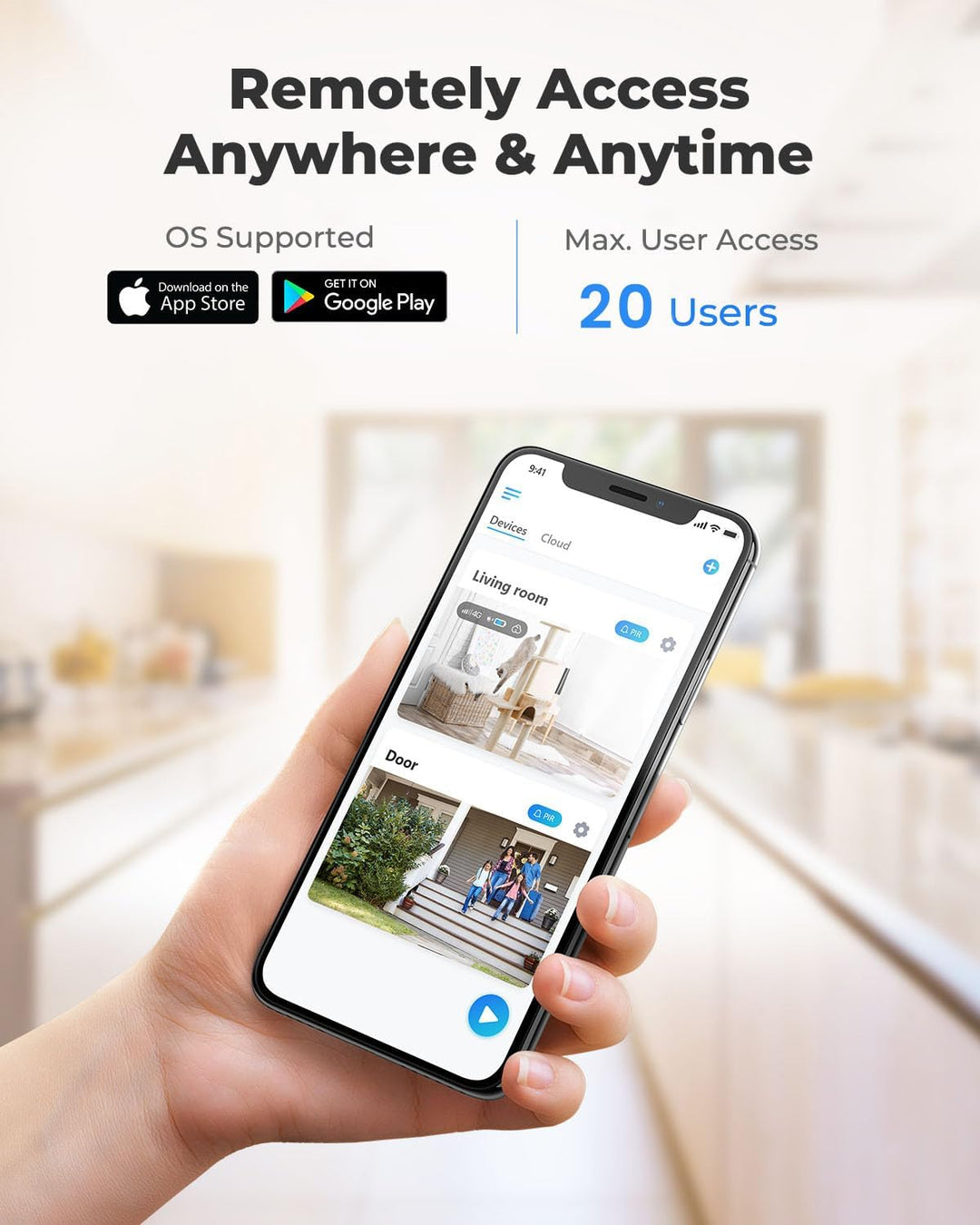REOLINK Sistema inteligente de cámara de seguridad para el hogar de...