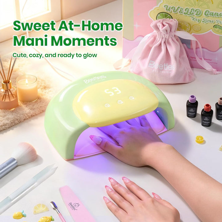 Beetles - Lámpara de uñas UV, luz de uñas de gel verde caramelo con...