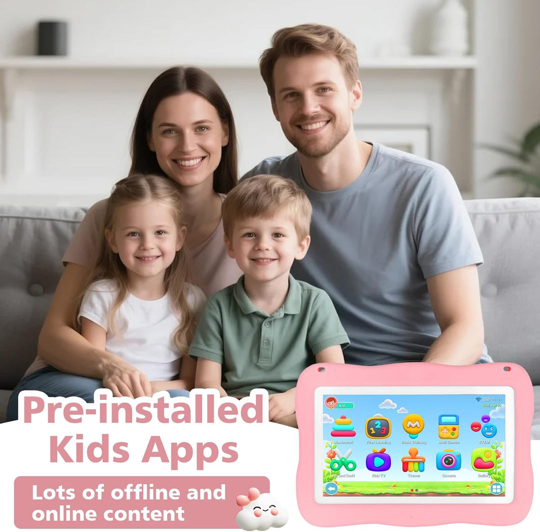 Tableta para niños de 32 GB para niños de 3 a 7 años con mucho cont...