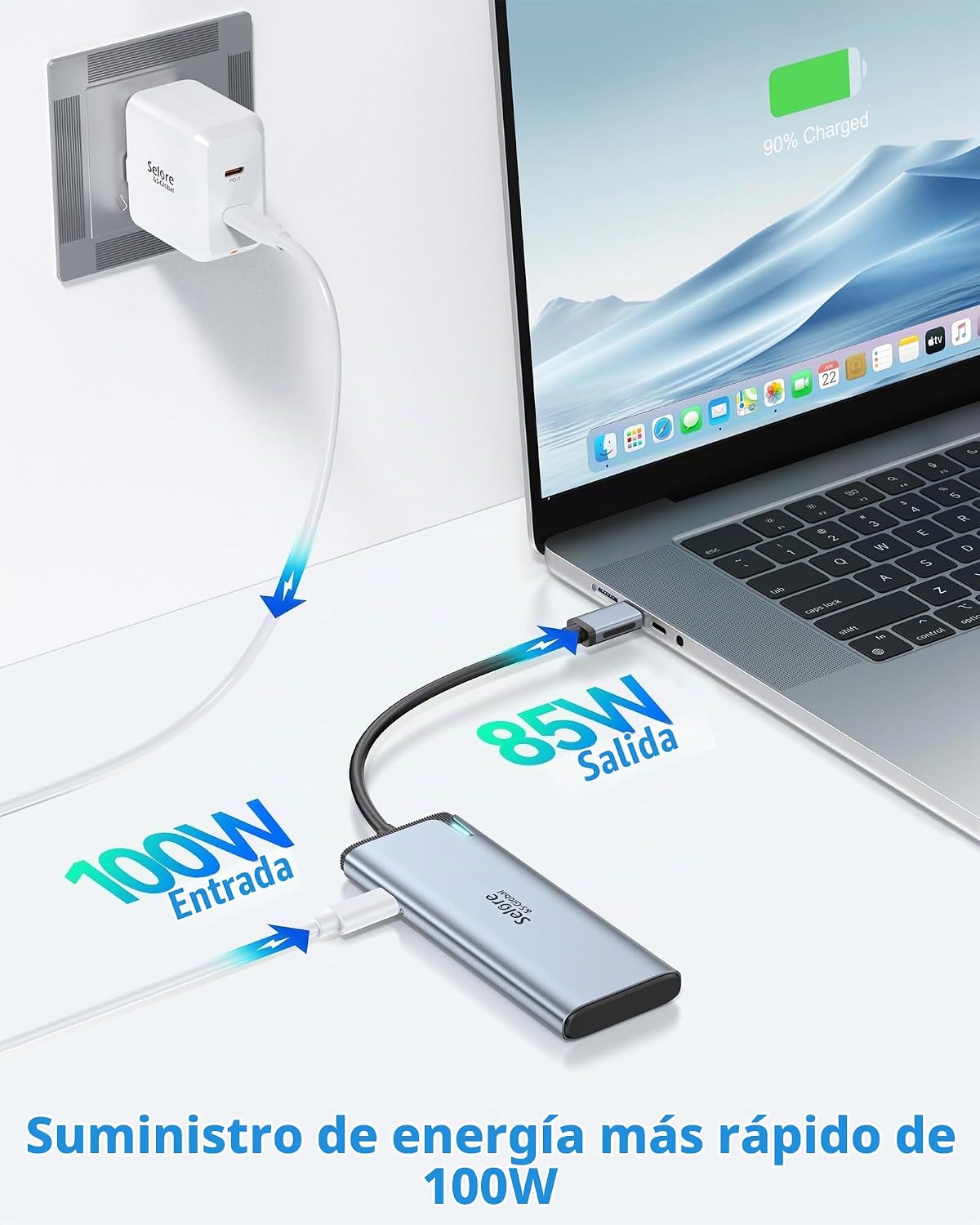 Selore&S-Global, SEUC6101B-US, hub USB 4