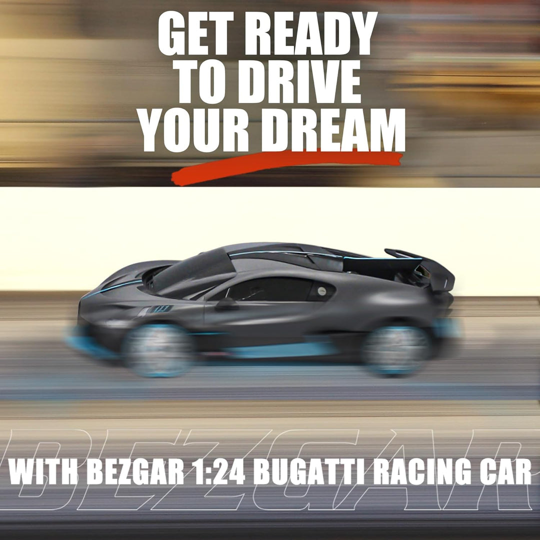 BEZGAR Auto de control remoto Bugatti para niños - 1:24 Autos RC Bu...