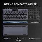 Hexgears A1 Teclado mecánico inalámbrico de perfil bajo - Lineal