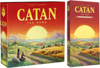 CATAN Juego de mesa + paquete de expansión de 5 a 6 jugadores, juego de estrategia para familias y adultos, establecimiento de construcción comercial, juego de fiesta de conteo de jugadores extendido