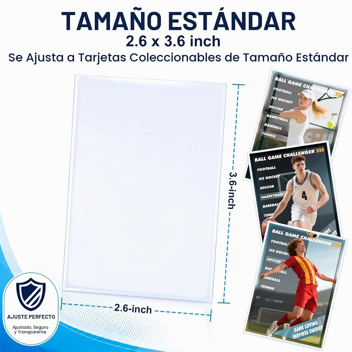 Fundas para Tarjetas Top Loaders para Tarjetas Coleccionables, Fundas Protectoras Suaves Penny para Tarjetas de Béisbol Aptas para Deportes, Fútbol Americano, Tarjetas MTG (5000 PIEZAS)