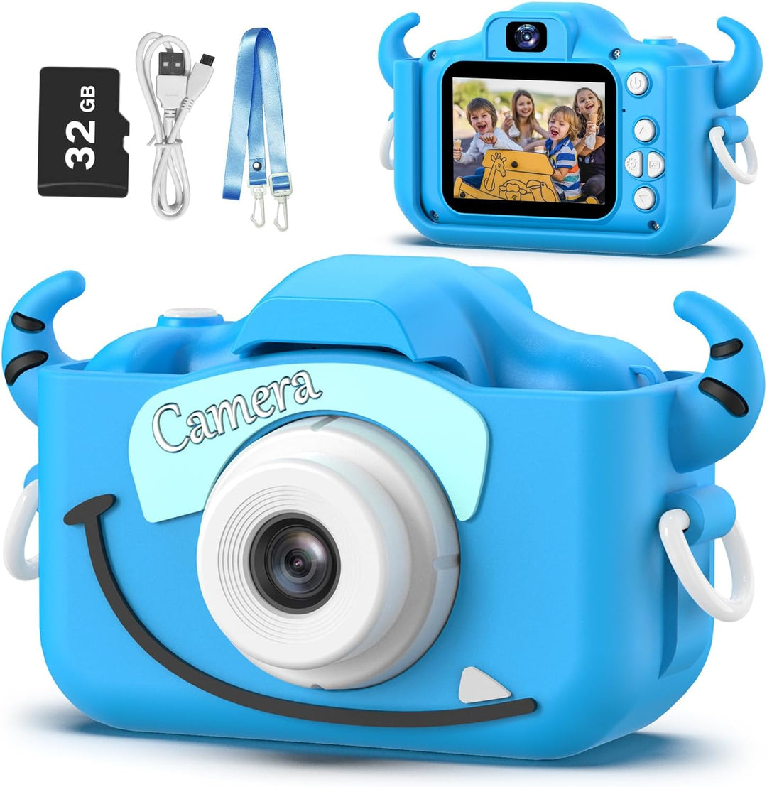 Goopow - Cámara digital para niños de 3 a 8 años, cámara de video c...