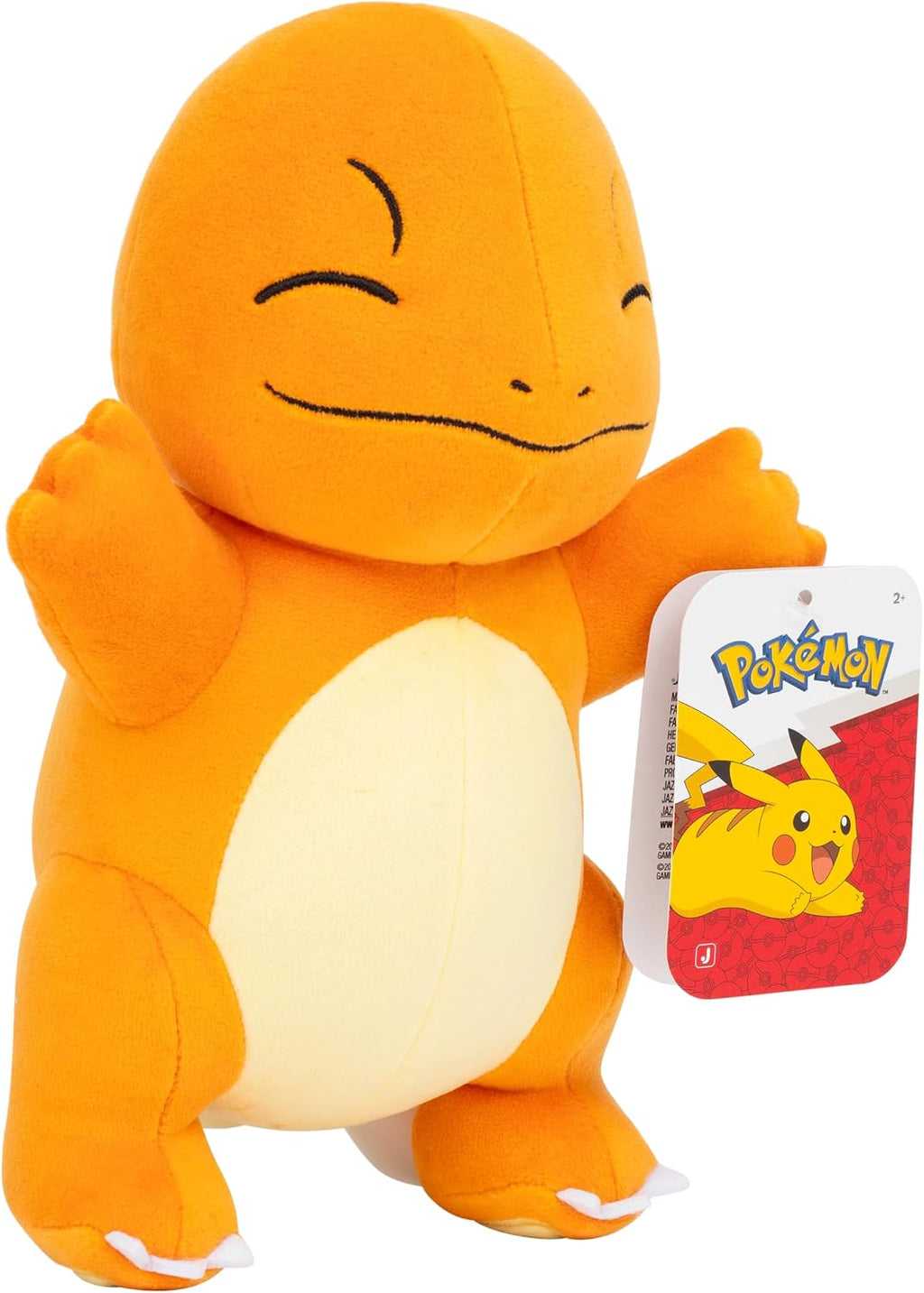Pokemon Charmander - Peluche suave de 8 pulgadas con detalles auténticos