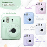 Cámara instantánea Fujifilm Instax Mini 12 en color blanco arcilla...