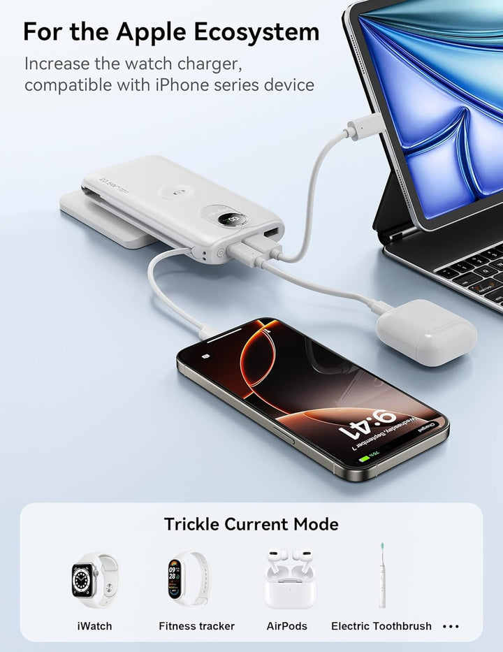 Portable Charger, 10000mAh 22.5W Power Bank Fast Charging with Buil...