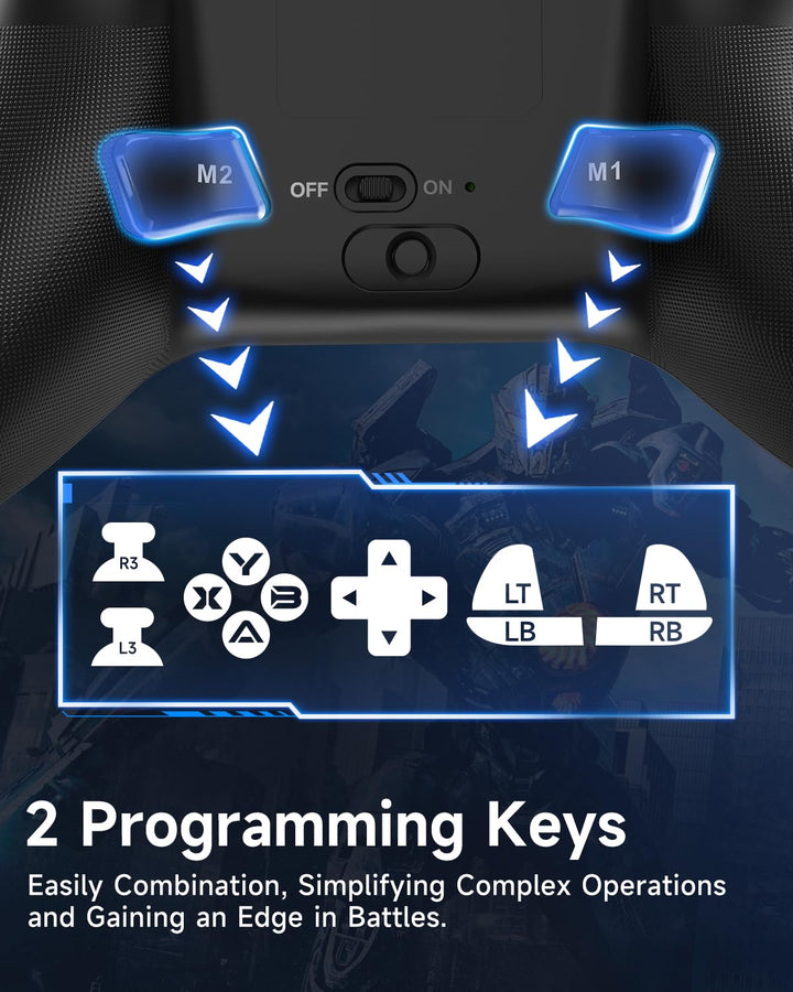 EasySMX X15 PC Controller - Enhanced Wireless Bluetooth Controller...