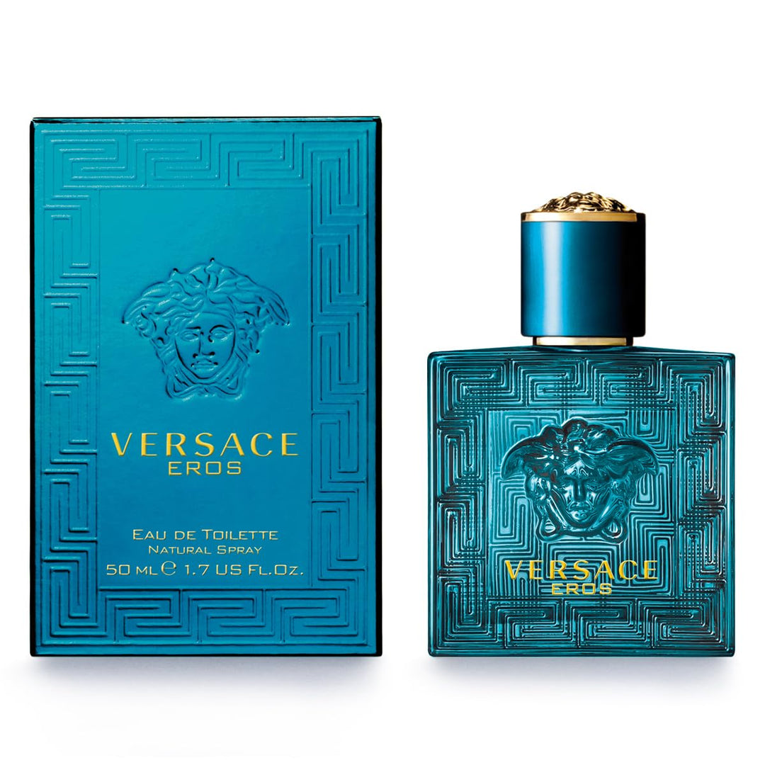 Versace Eros, Eau de Toilette en aerosol para hombres, 1.7 onzas
