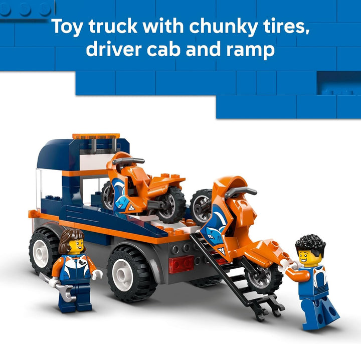 LEGO City Motorcycle Transporter - Juguete de construcción