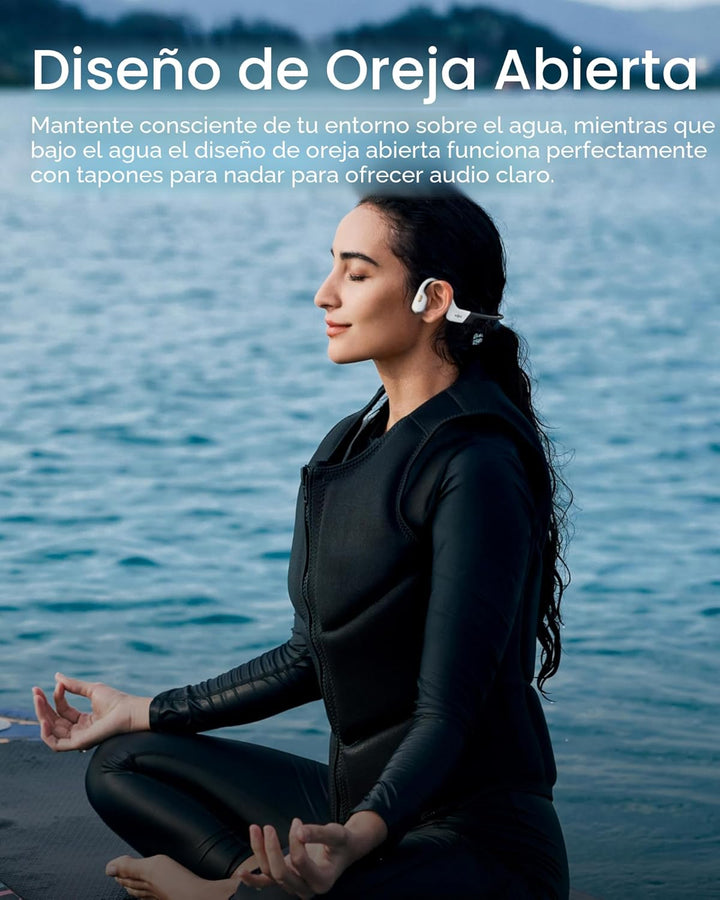 SHOKZ OpenSwim Pro - Auriculares deportivos de conducción ósea Blue...