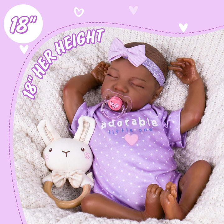 Aori Reborn Baby Dolls Black Girl - Muñecas de bebé realistas de 18...