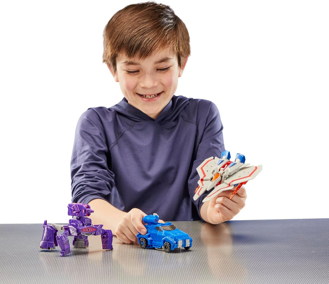 Transformers Decepticon Commander - Paquete de 3 figuras de acción...
