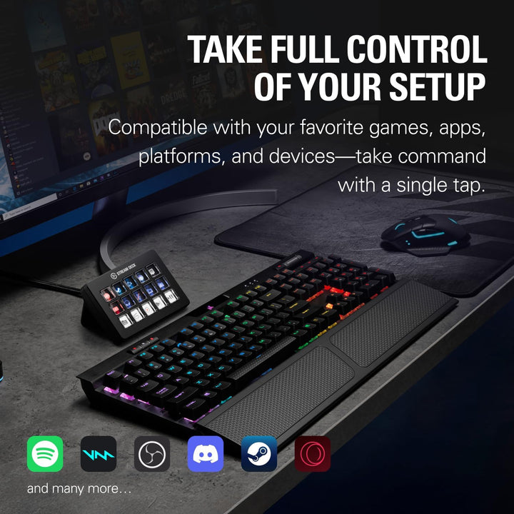 Elgato Stream Deck Teclas de tijera\u2014Controlador de flujo de tr...