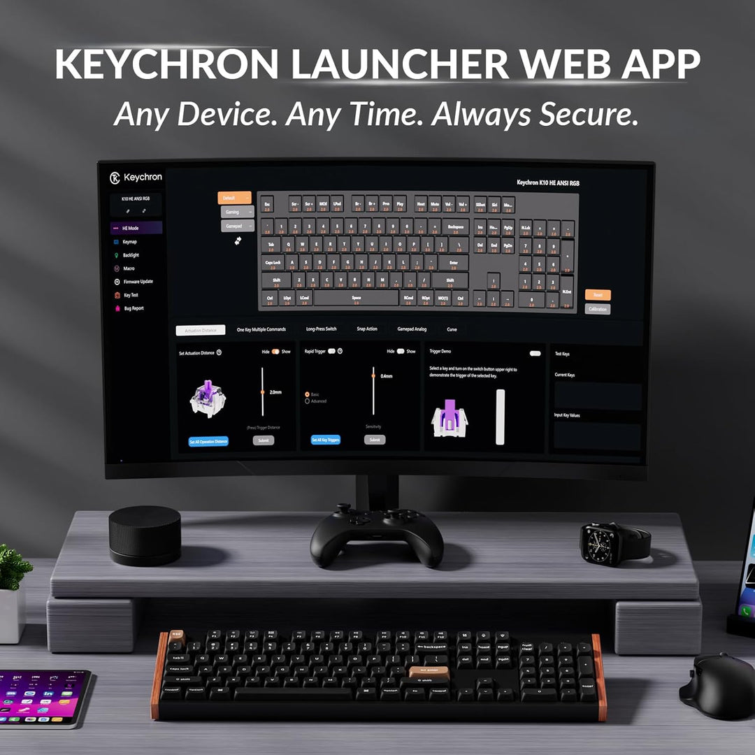 Keychron K10 HE Hall Effect Keyboard Wireless, Magnetic Switch Hot...