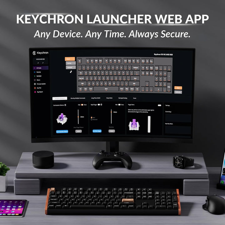 Keychron K10 HE Hall Effect Keyboard Wireless, Magnetic Switch Hot...