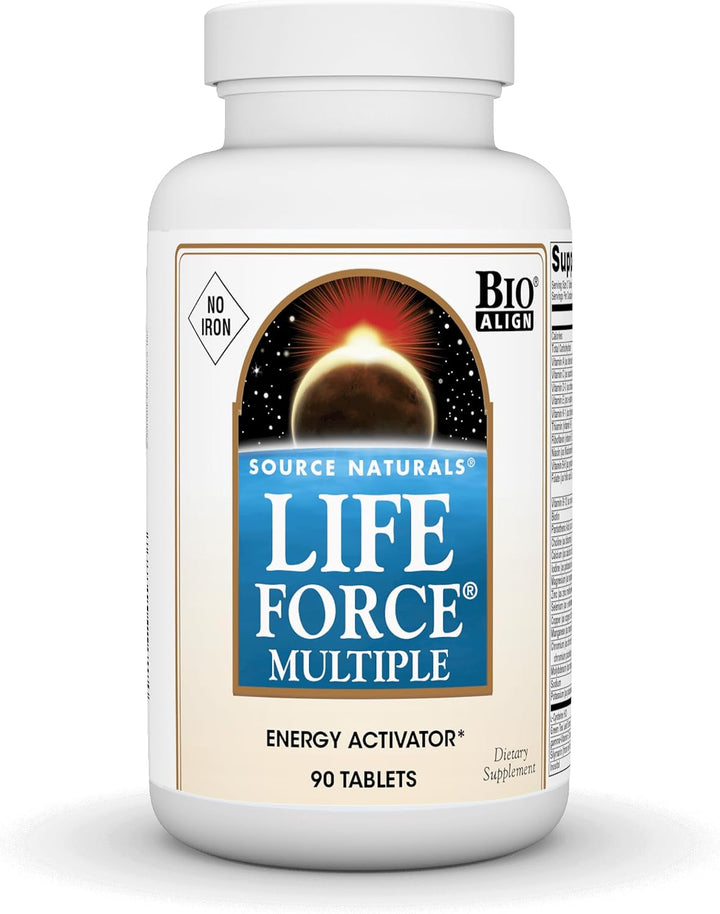 Source Naturals Life Force Múltiples Sin Hierro Activador de Energí...
