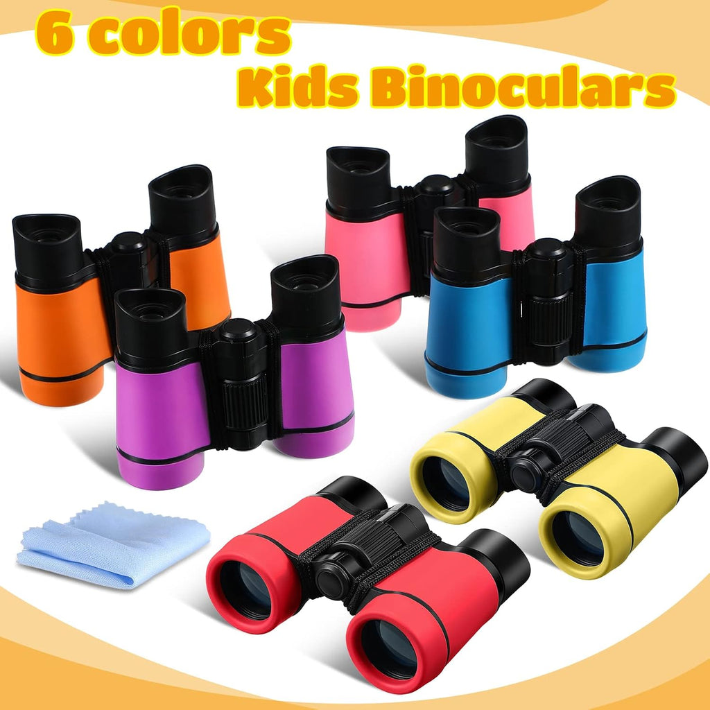 Yunsailing - Binoculares de 6 piezas para niños de 3 a 12 años