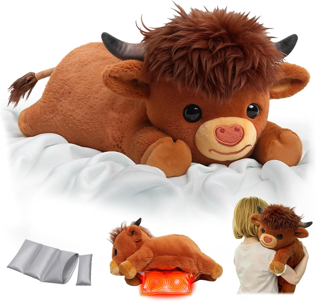 Mewaii Animales de Peluche con Peso con Almohadilla Térmica para Mi...
