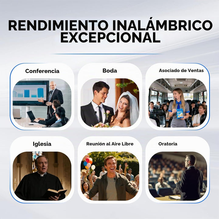 Gimkuls Sistema de micrófono inalámbrico Lavalier 4 en 1, juego de...