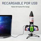Lanzador de cohetes para niños, cohete aerodinámico motorizado de lanzamiento automático