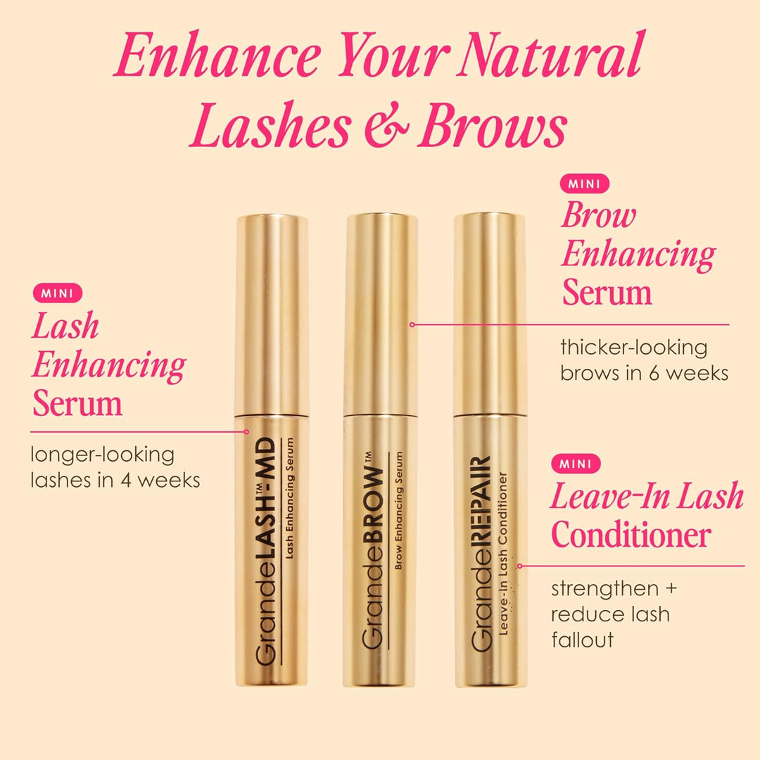 Grande Cosmetics Mini línea de pestañas y cejas: GrandeLASH-MD, Gra...