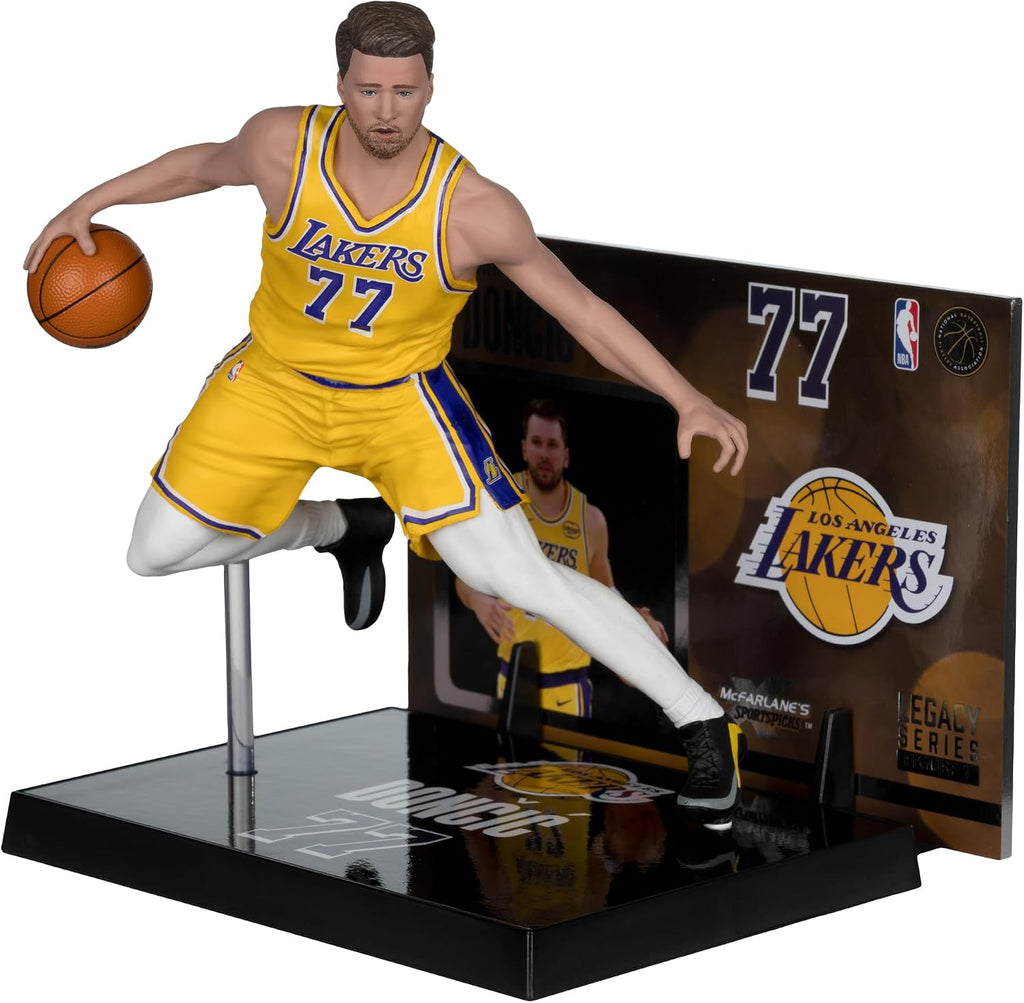 McFarlane Toys -Luka Doncic (LA Lakers) NBA Figura posada de 7 pulgadas Selecciones deportivas de McFarlane