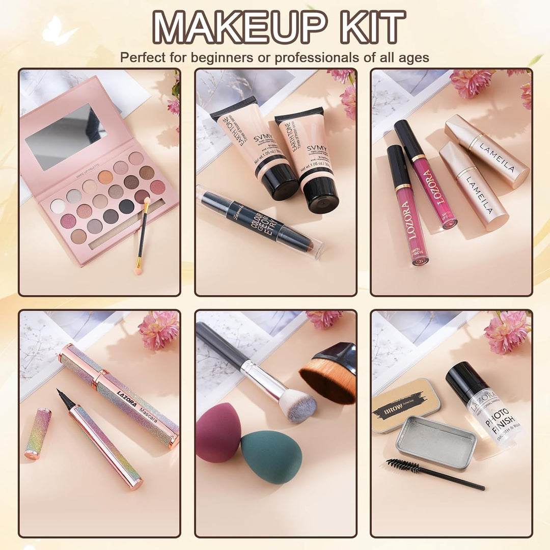 venshun Kit de maquillaje para mujeres, kit completo de maquillaje...