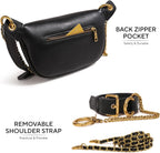 Bolso cruzado de moda para mujer, bolso de pecho con diseño de nicho, bolso de hombro con cadena, bolso con correas intercambiables para el hombro