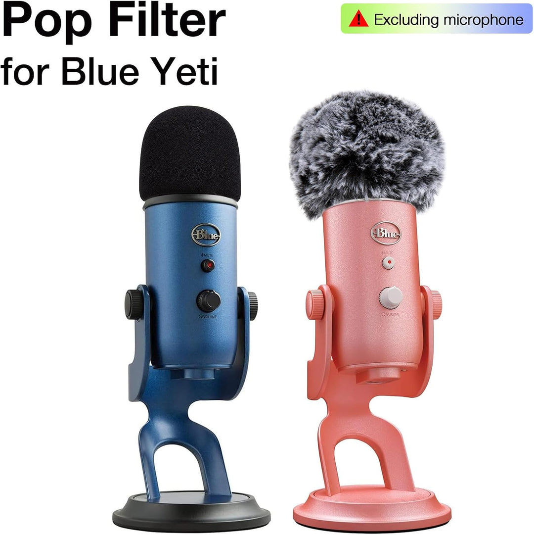Protector de parabrisas y espuma para Blue Yeti, micrófono de conde...