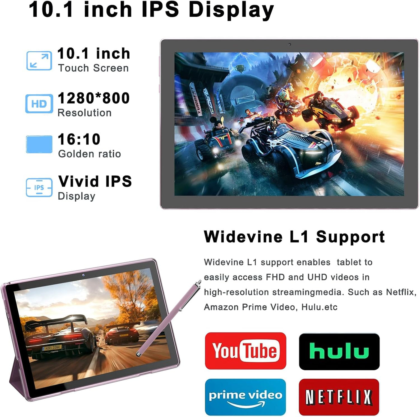 HOTTABLET 10" Tableta Android 15 de 12 (4+8Expand) GB RAM+64GB...