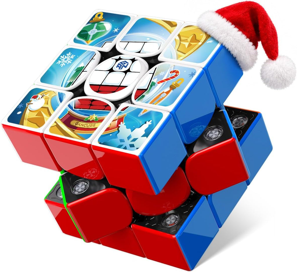 GAN V100 Maglev UV con pegatina, cubo de velocidad 3x3 regalo magnético