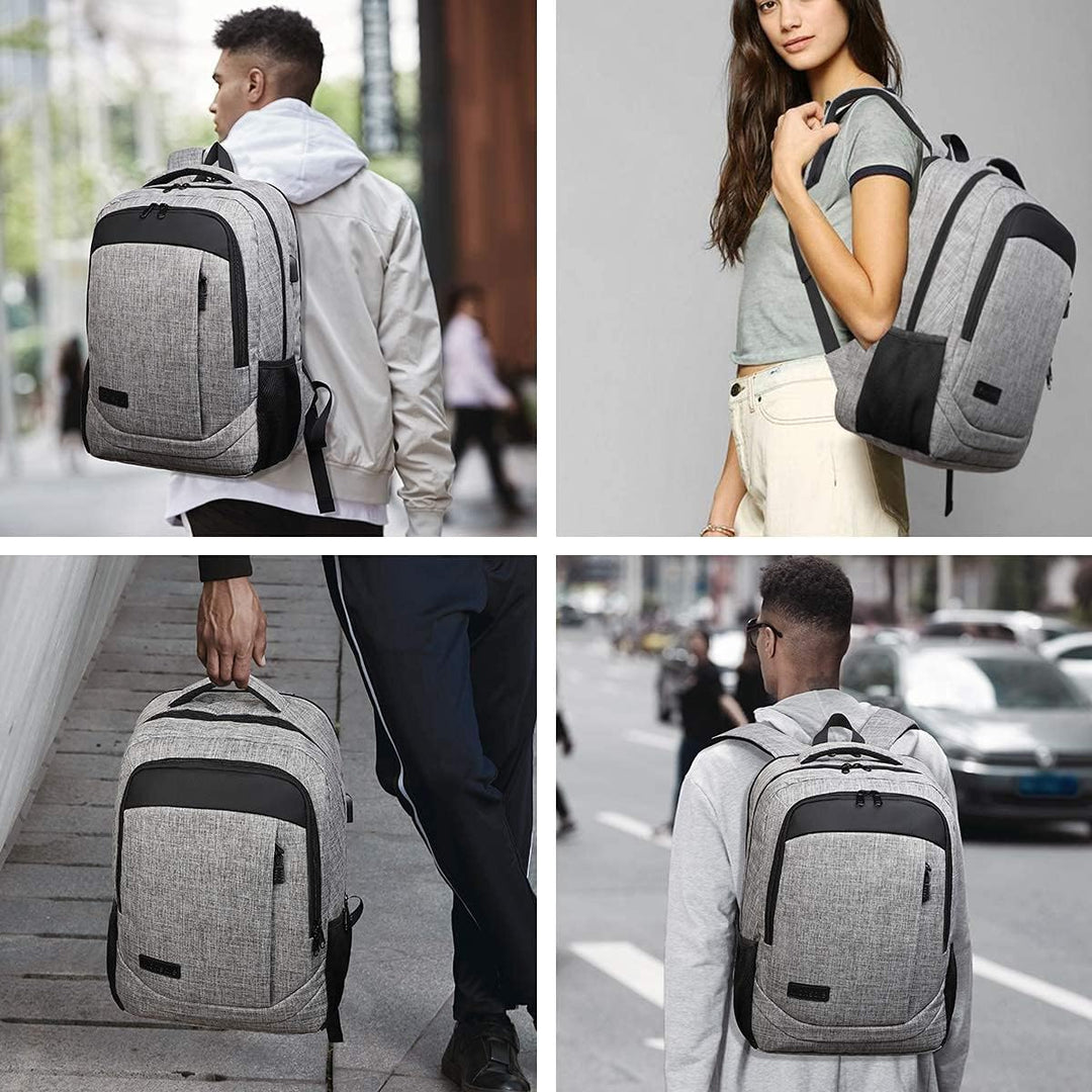Monsdle Mochila de viaje para laptop, mochilas antirrobo con puerto...