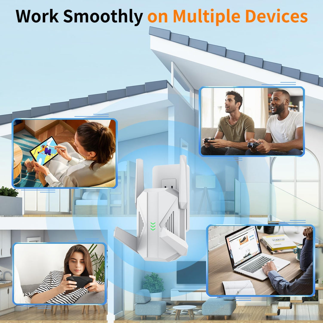 Extensor WiFi AC2100 Amplificador de señal WiFi con