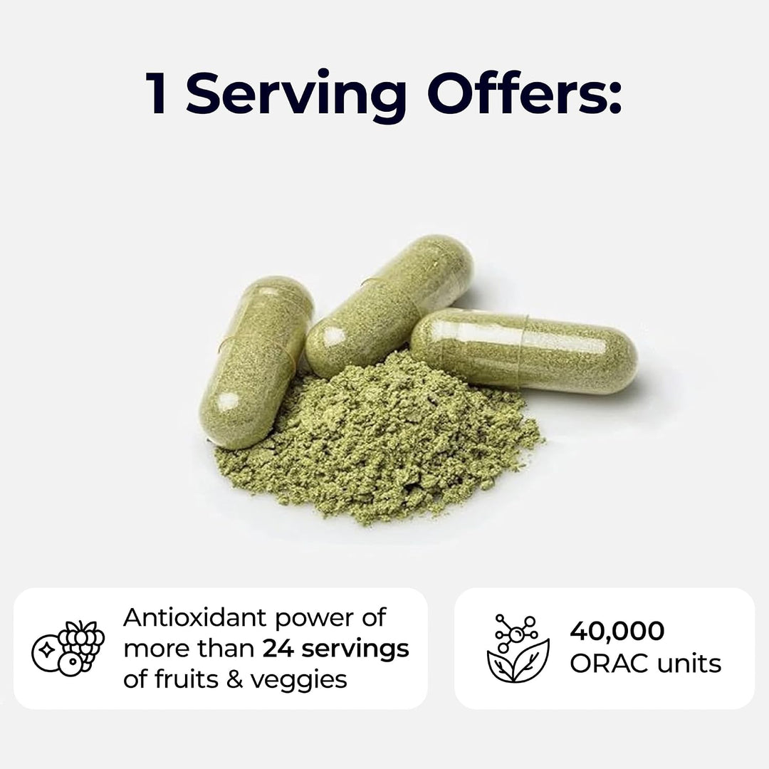 Paradise Herbs, ORAC Energy, cápsulas de superalimentos, incluye má...
