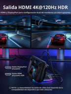 JSAUX 12-en-1 RGB Docking Station para Steam Deck/ROG Ally/Legion Go-HB1201B