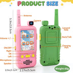 Aikmi Walkie Talkies de video para niños, juguete para niño y niña, rosa