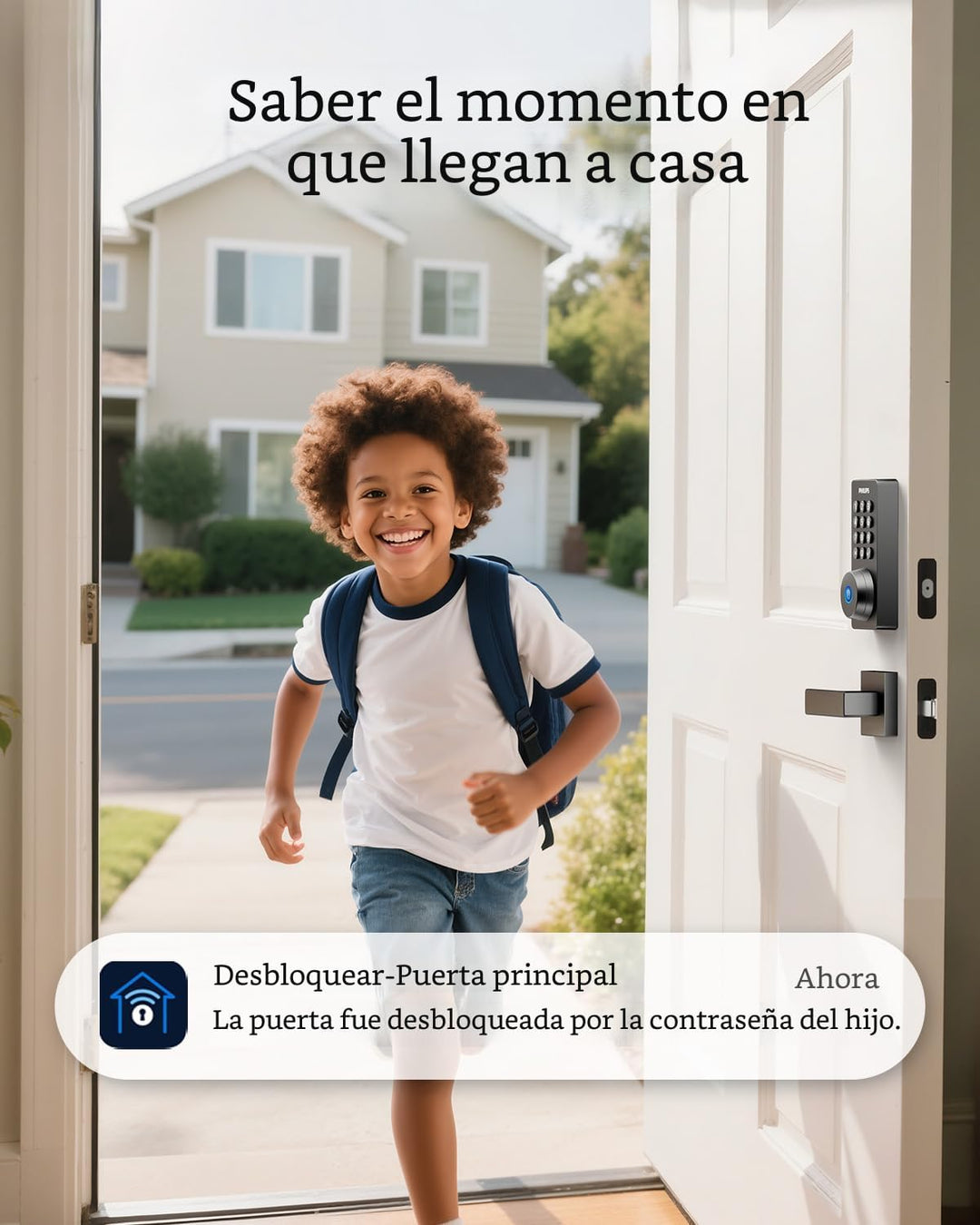 Cerradura de puerta Wi-Fi Philips, cerradura inteligente WiFi de en...