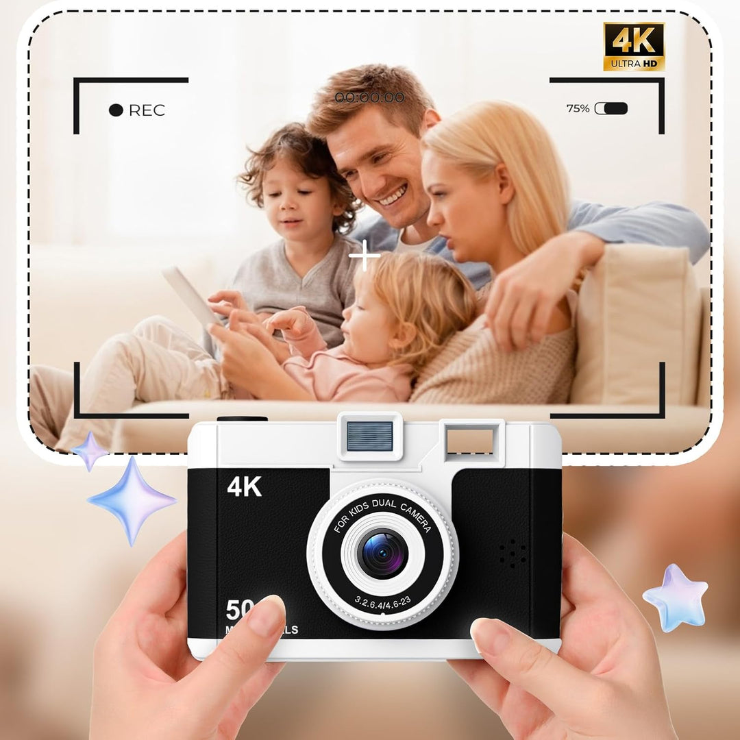 Cámara infantil de 50.0 megapíxeles para niños de 5 a 13 años con W...