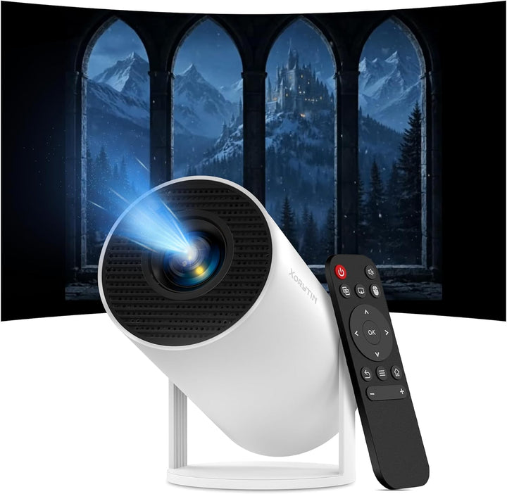 Aplicaciones integradas: mini proyector con WiFi y Bluetooth, compa...