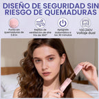 Plancha de pelo 2 en 1, rizador de flujo de aire frío de 360°, 1,25 pulgadas