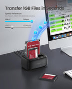ORICO USB Type C a SATA 2 Bay Hard Drive Docking Station